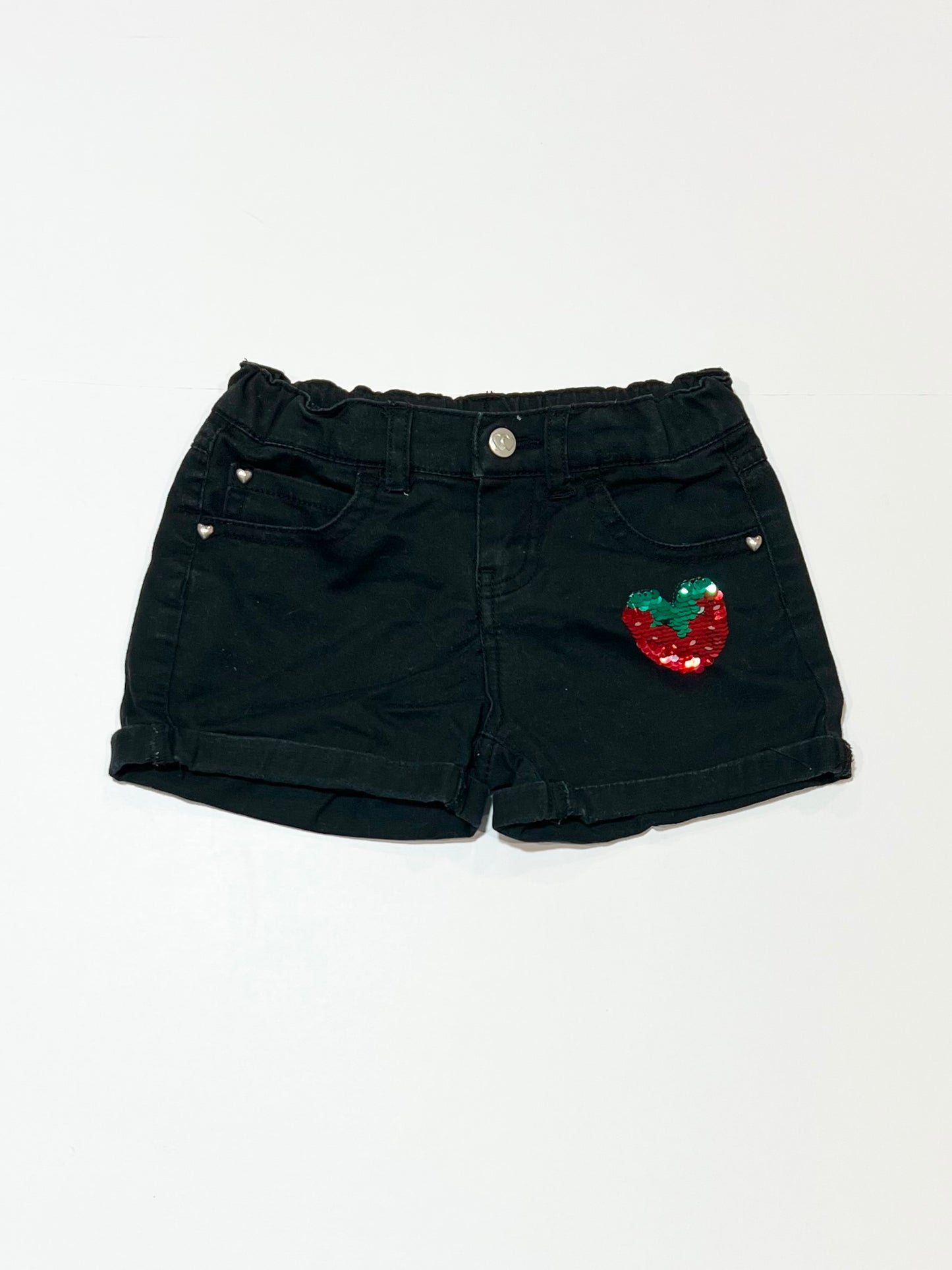 Sequined denim shorts - Size 3