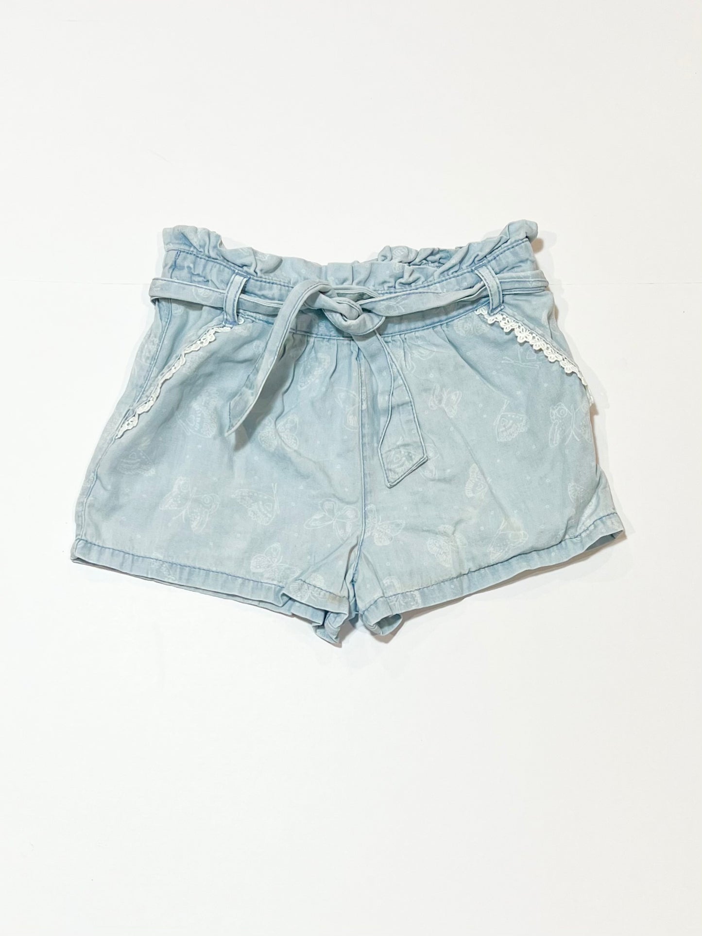 Chambray butterfly shorts - Size 3