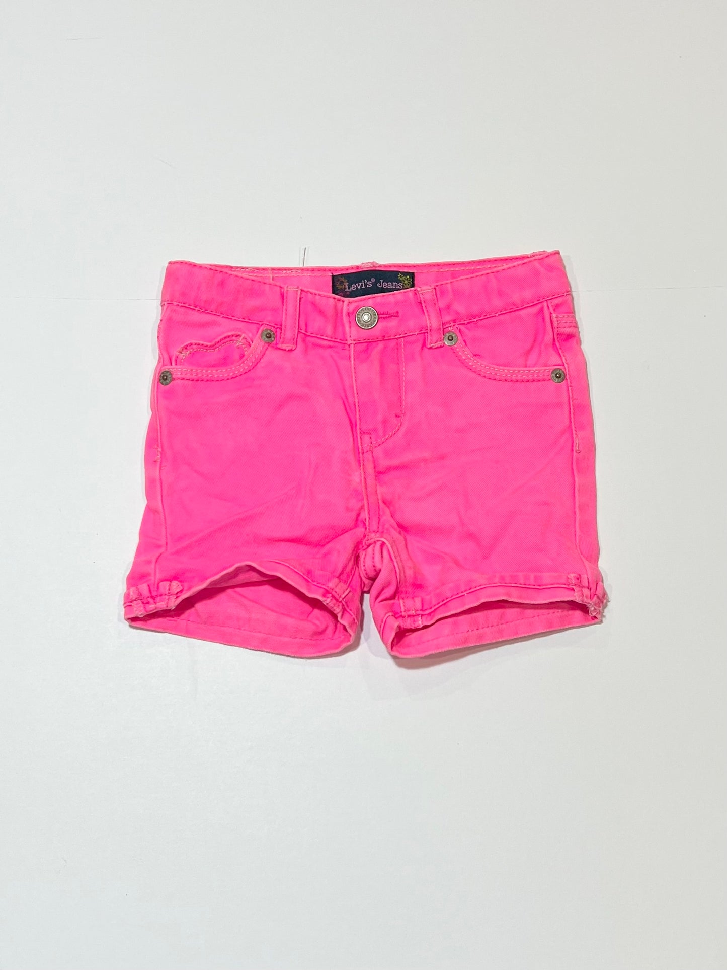 Pink denim shorts - Size 3
