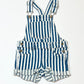 Striped denim overalls - Size 3