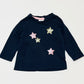 Navy sequined top - Size 000