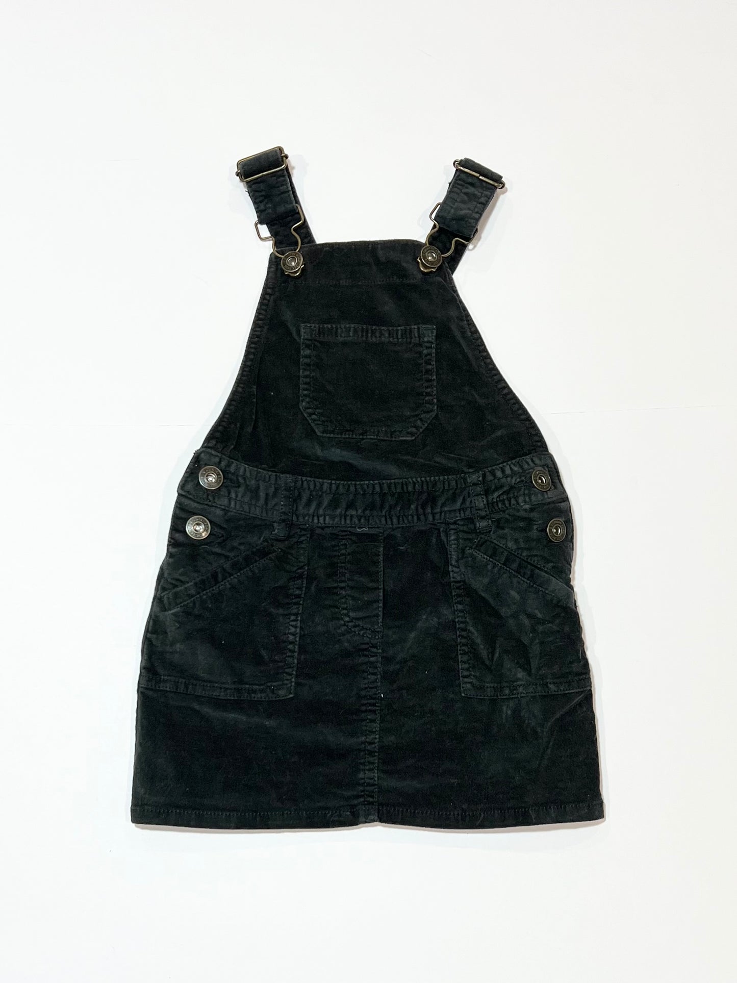 Black corduroy pinafore - Size 3