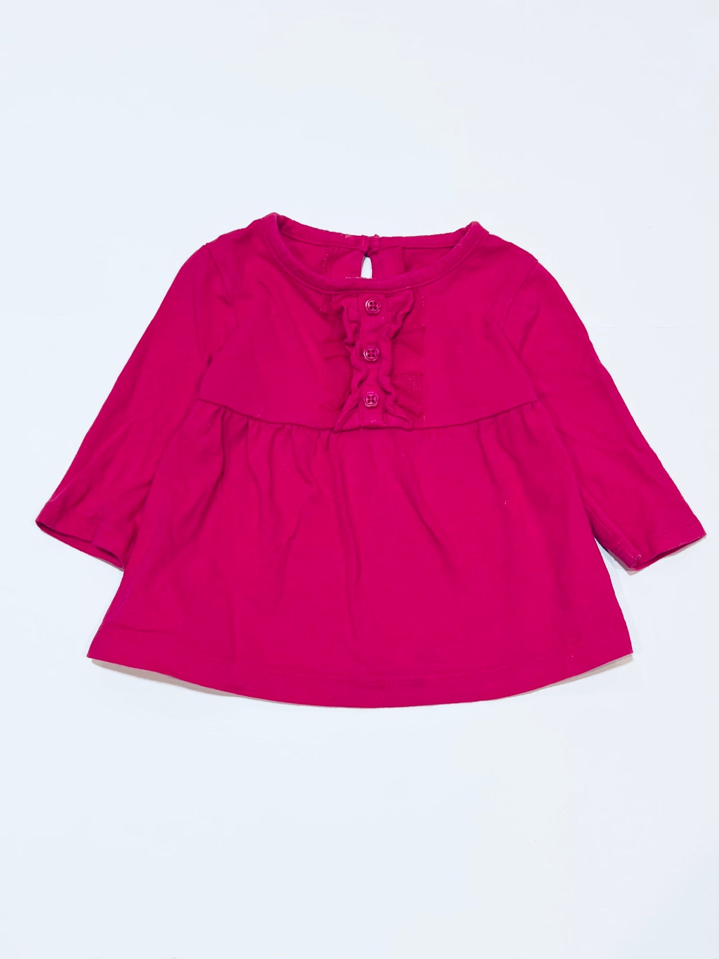 Pink button top - Size 000