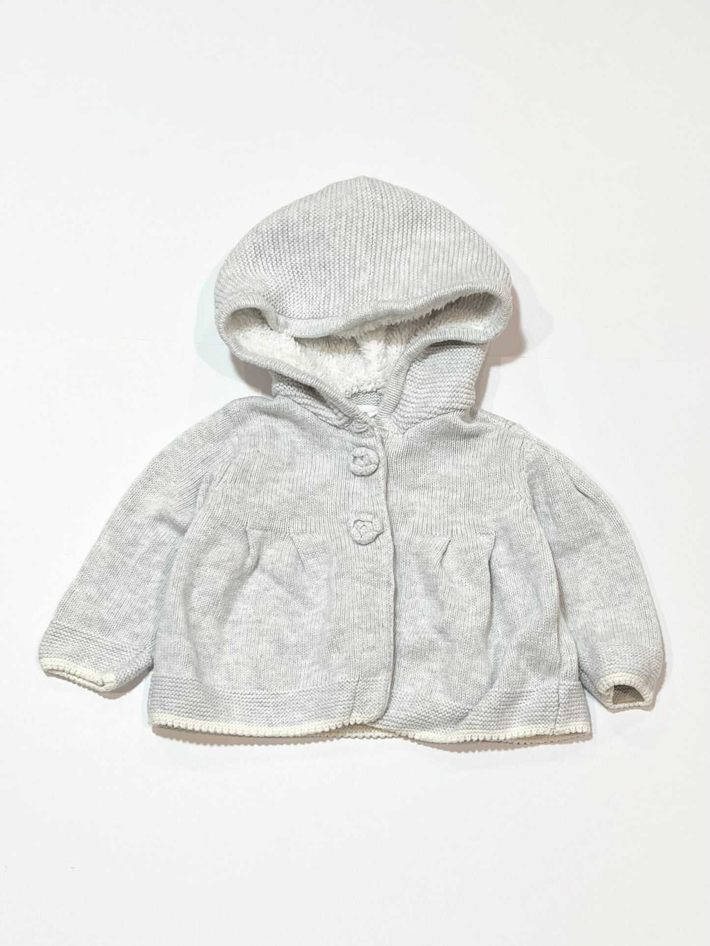 Grey knit jacket - Size 000