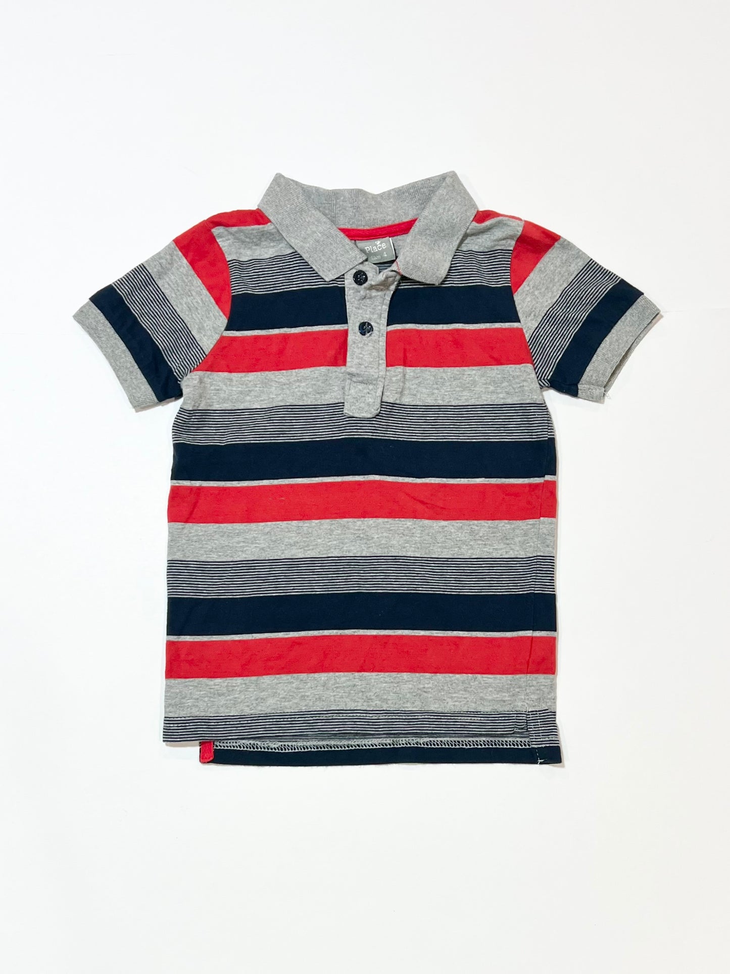Striped polo top - Size 4