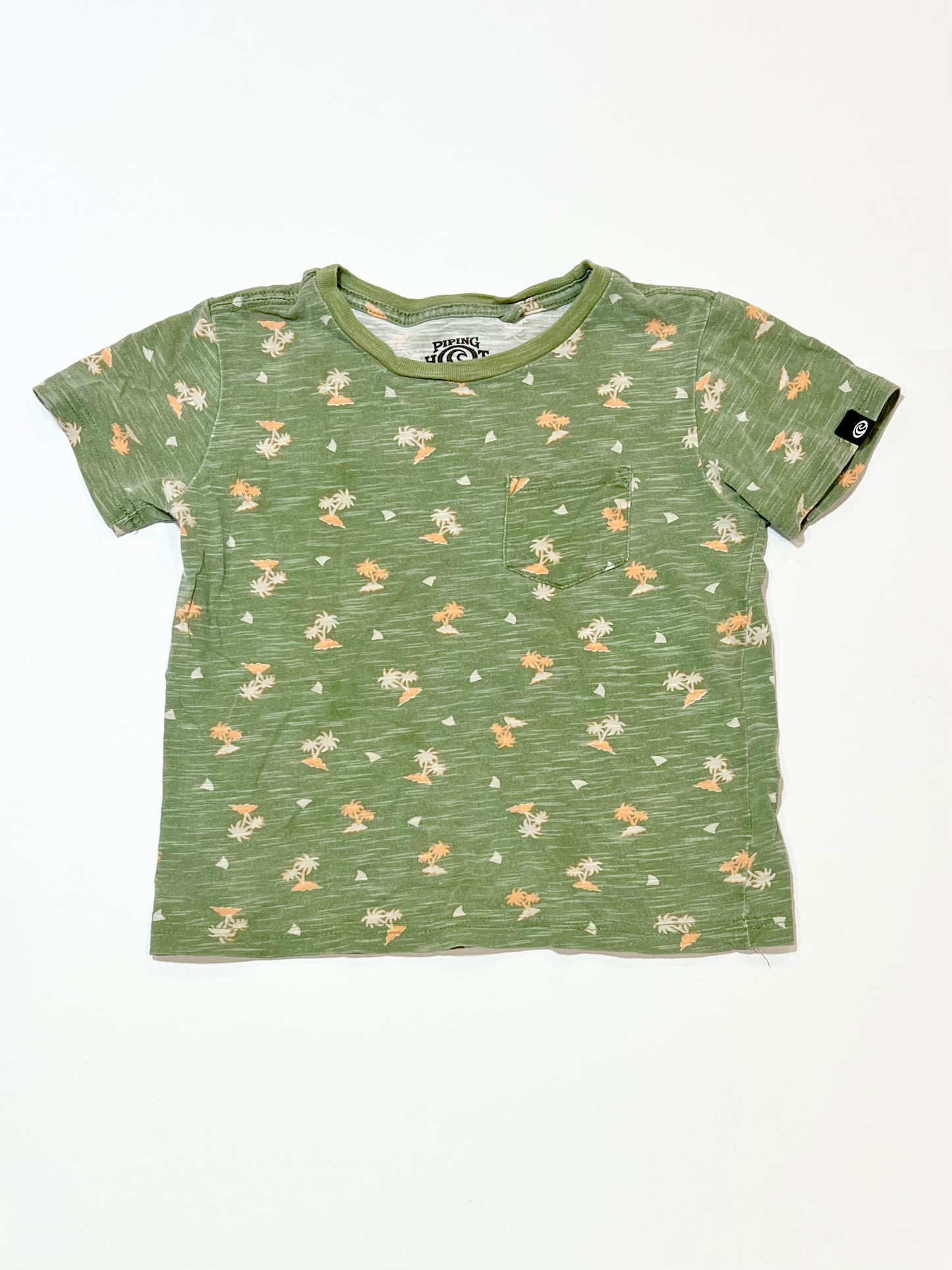 Green palms tee - Size 4