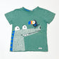 Green croc tee - Size 4