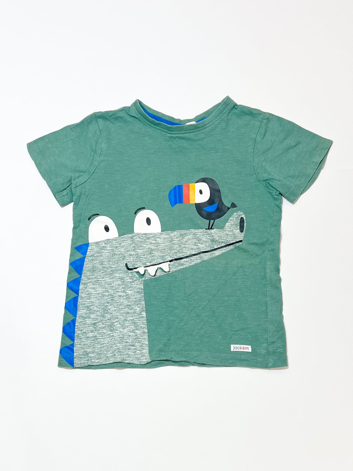 Green croc tee - Size 4