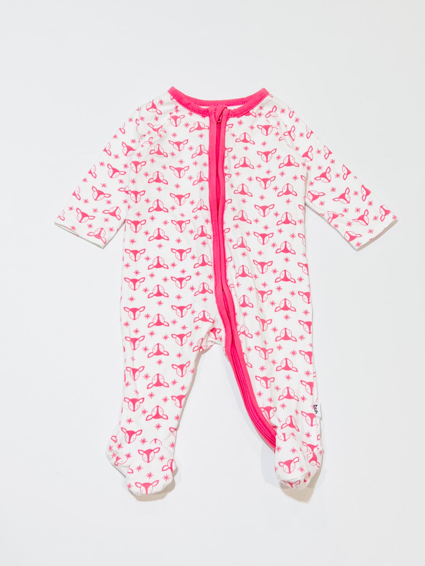 Fox zip onesie - Size 000