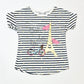 Striped paris tee - Size 4