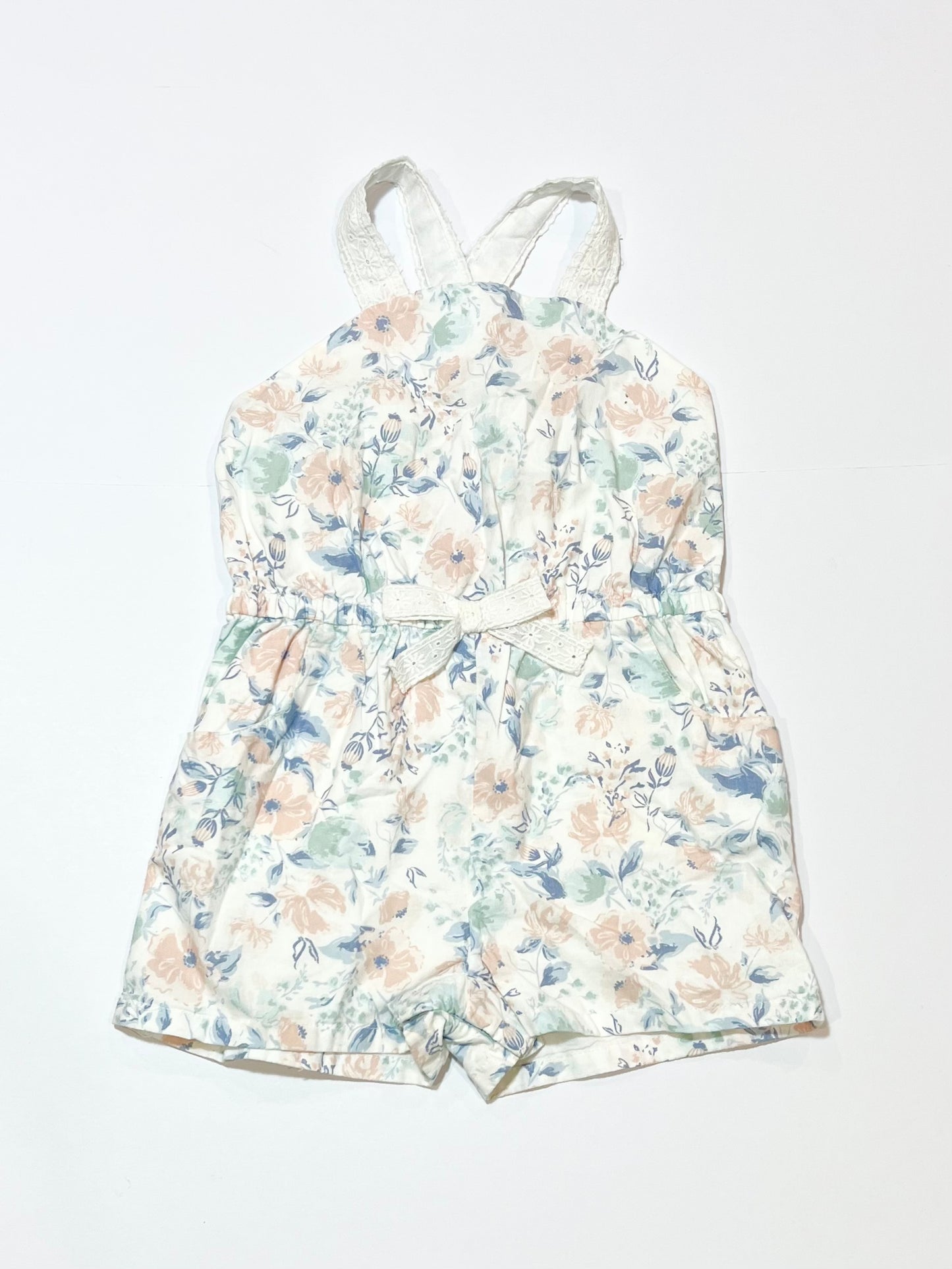 Floral playsuit - Size 3-4