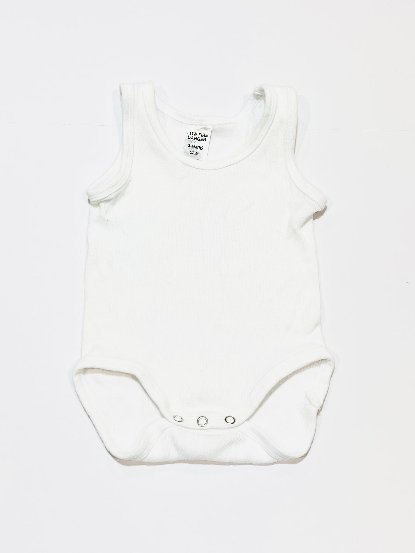 White ribbed bodysuit - Size 00