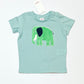 Green elephant tee brand new - Size 2