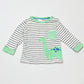 Striped dino top - Size 00