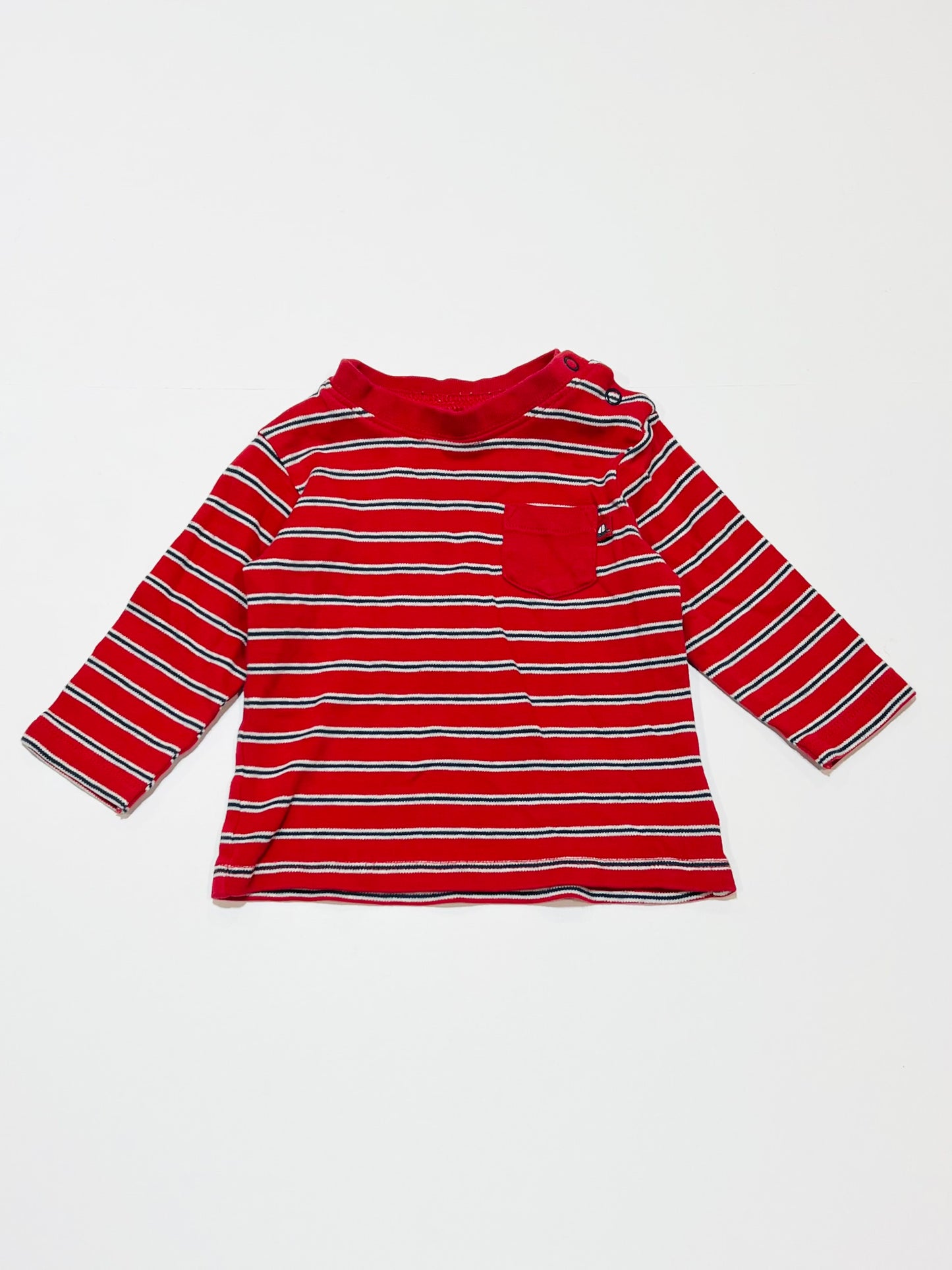 Red striped top - Size 00