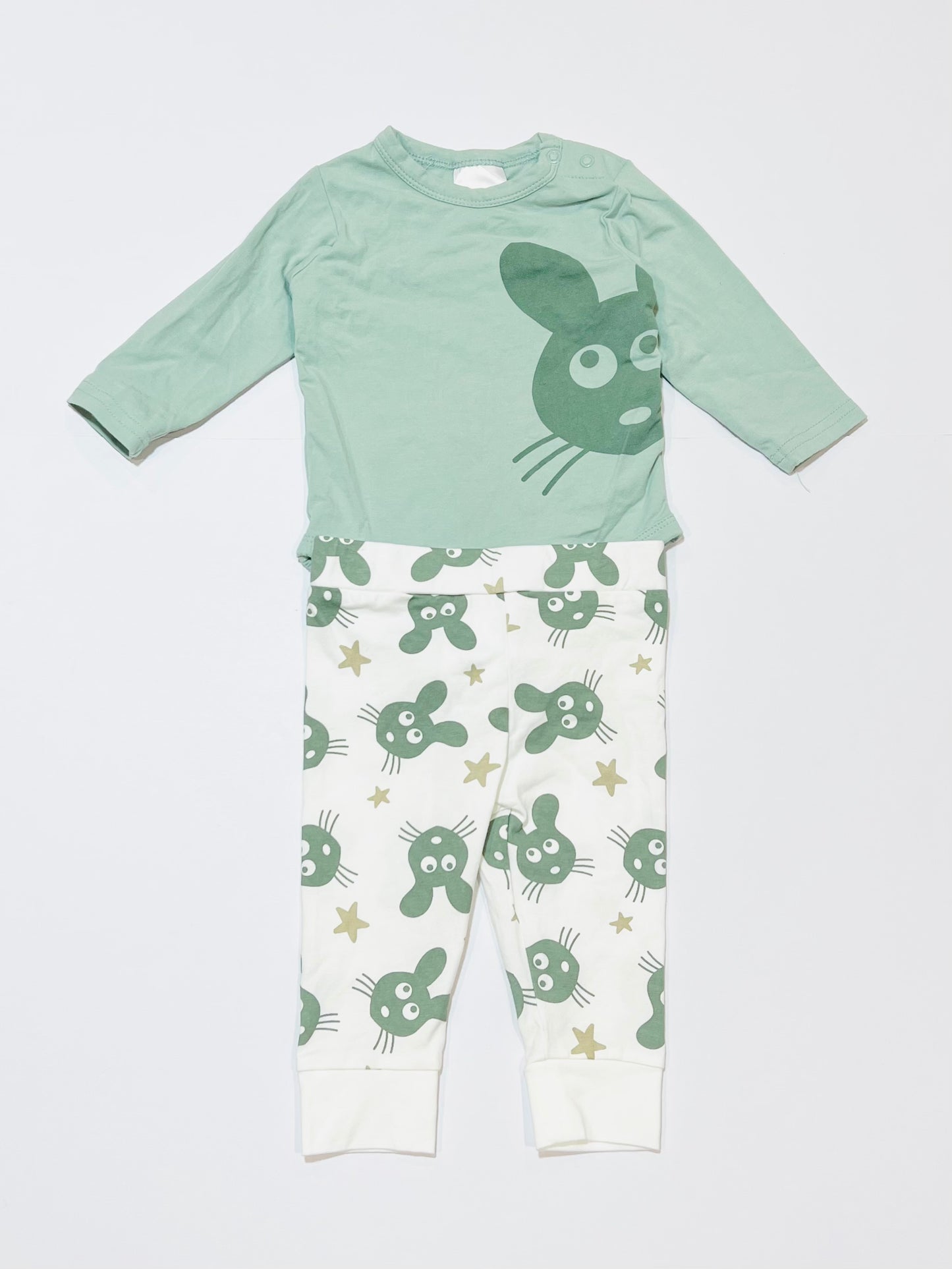 Green bunny set - Size 00