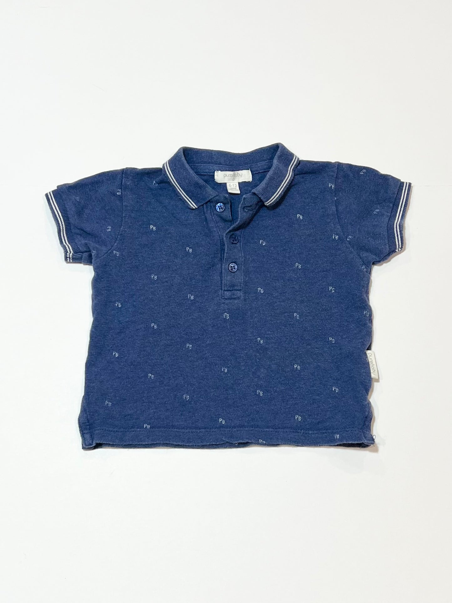 Blue polo top - Size 0