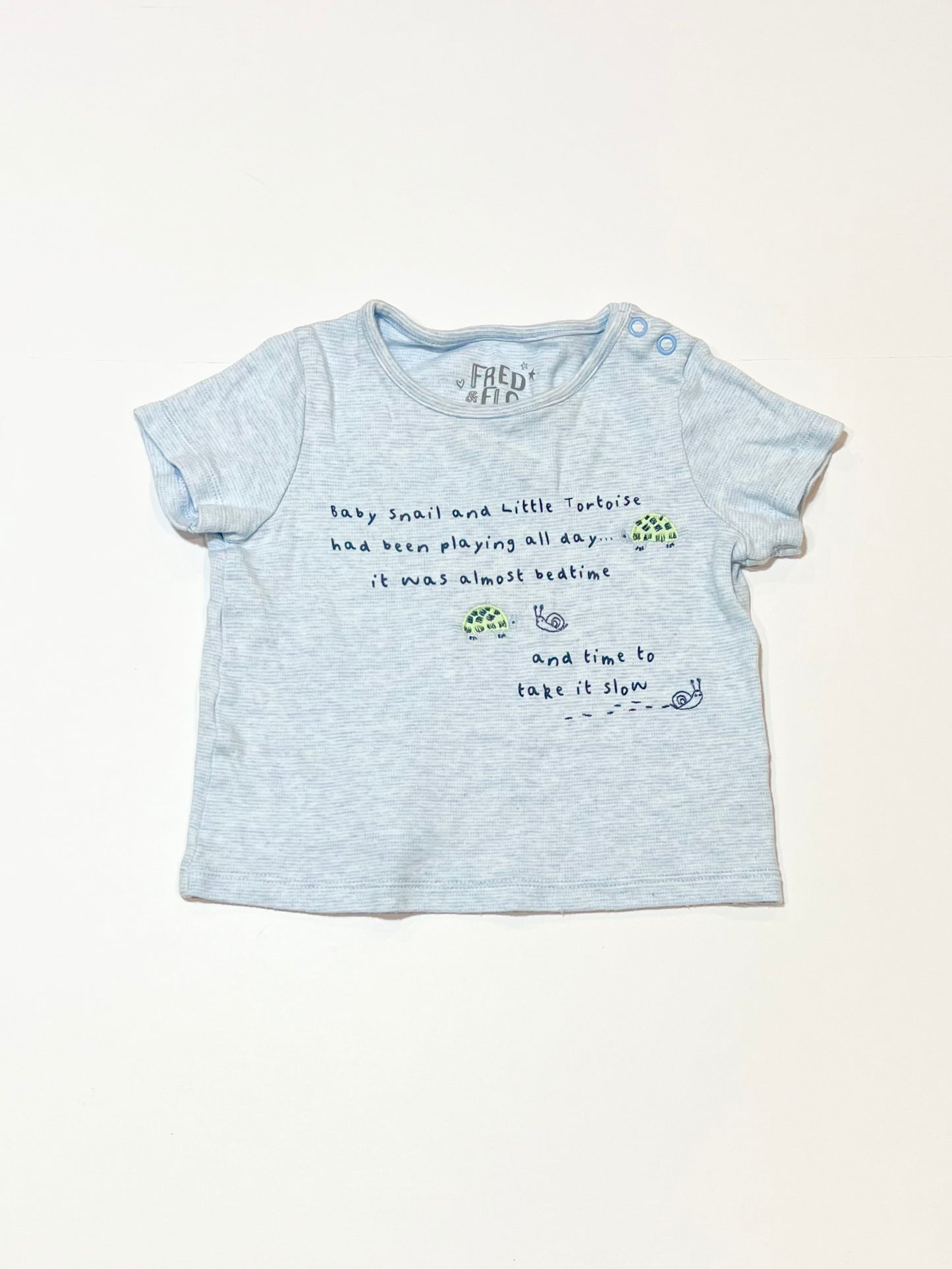 Snail and turtoise tee - Size 9-12 months