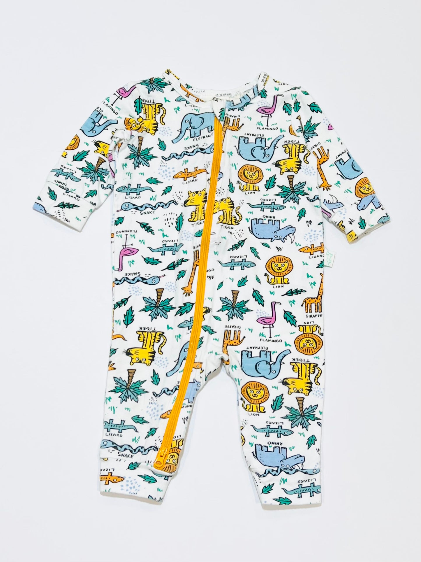 Jungle zip onesie - Size 00