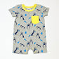 Grey puffin romper - Size 0