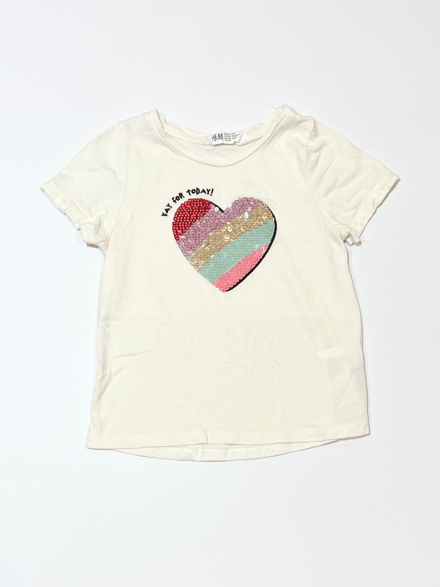 Yay for today tee - Size 3-4