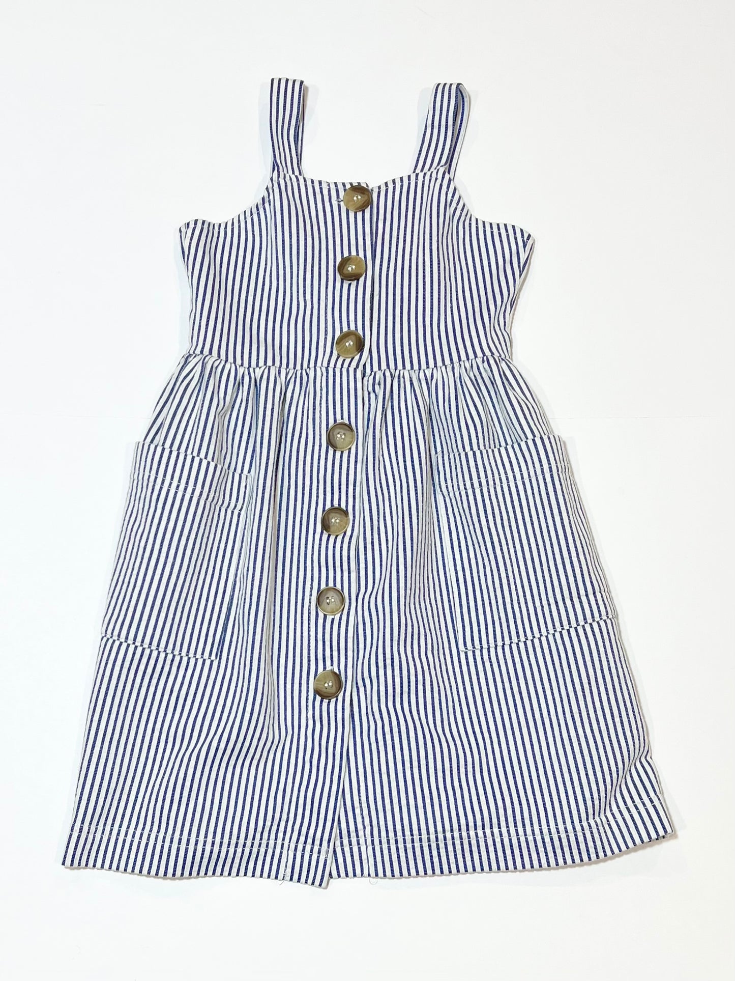Striped button dress - Size 3