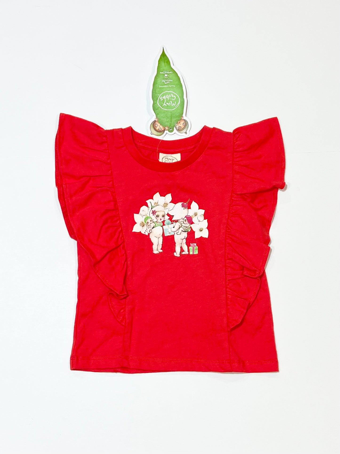 Red flutter tee  brand new - Size 2