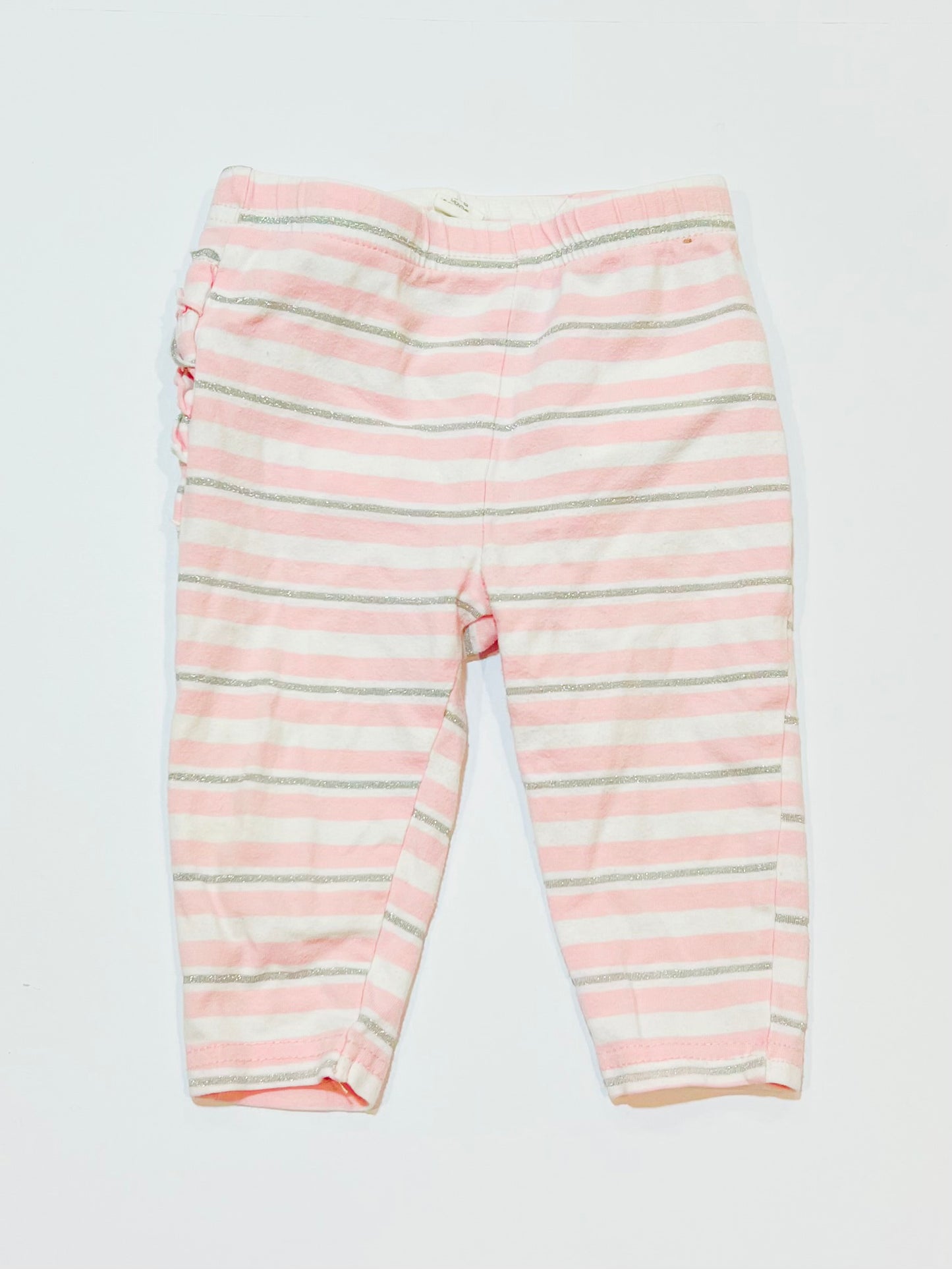 Striped ruffle leggings - Size 00