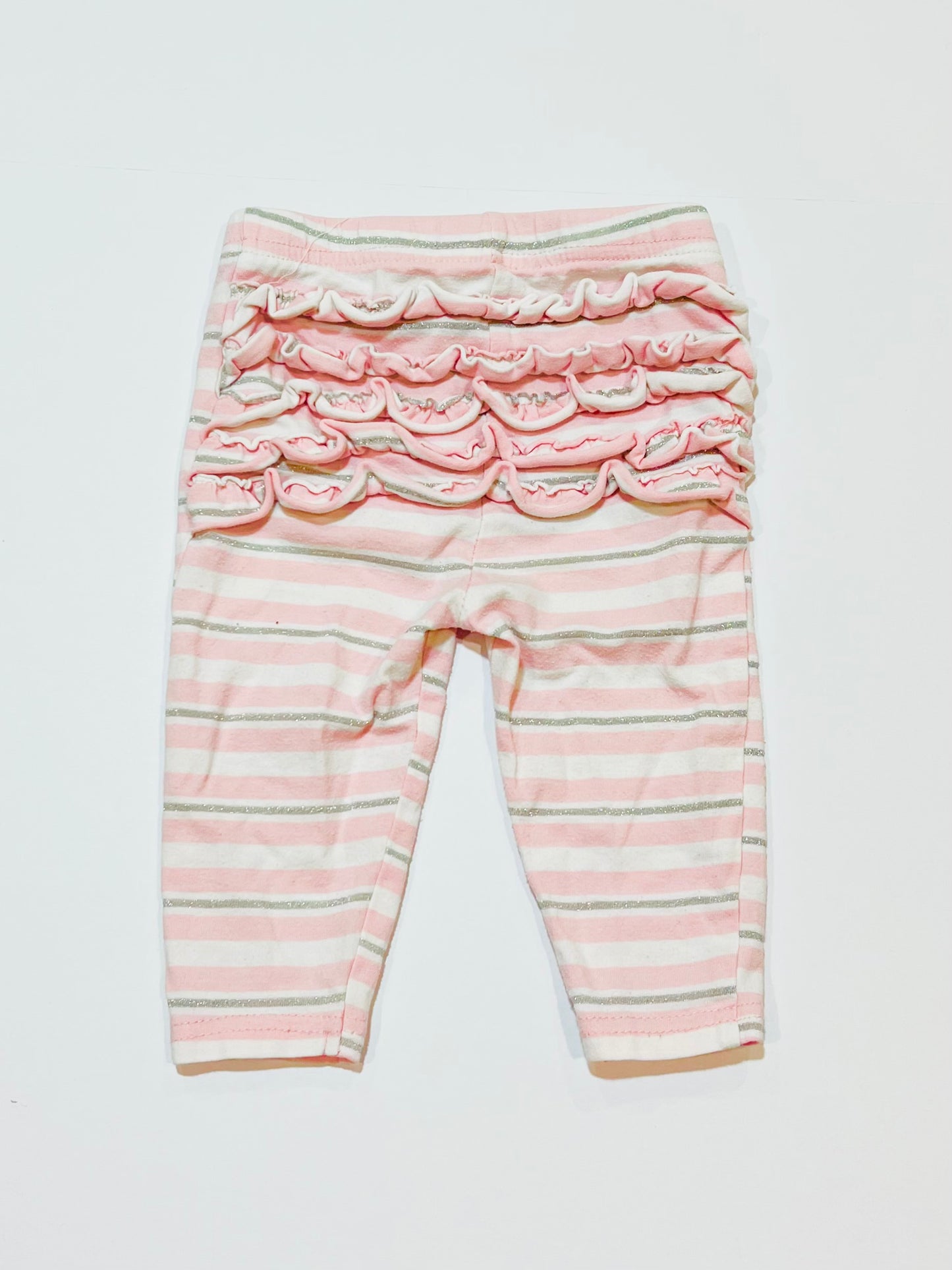 Striped ruffle leggings - Size 00