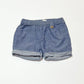 Blue chambray shorts - Size 6-9 months