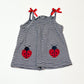 Striped lady bug top - Size 0
