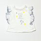 White flutter tee - Size 6-9 months
