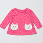 Pink cat top - Size 00