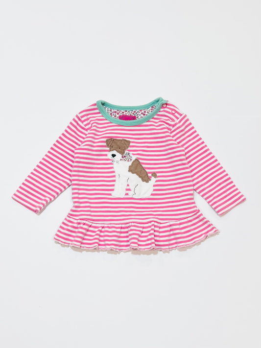 Striped dog top - Size 00