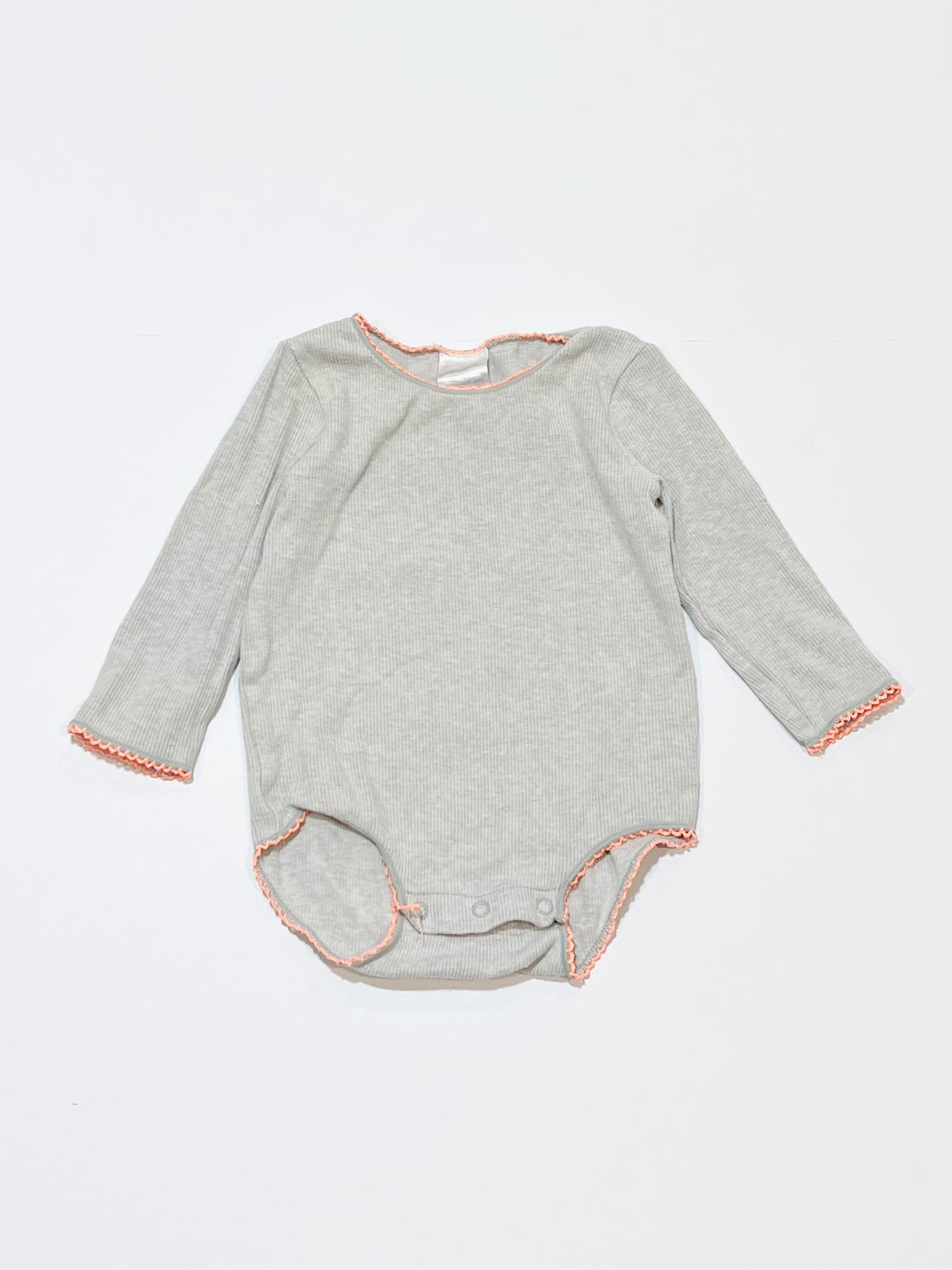 Grey ribbed bodysuit - Size 00