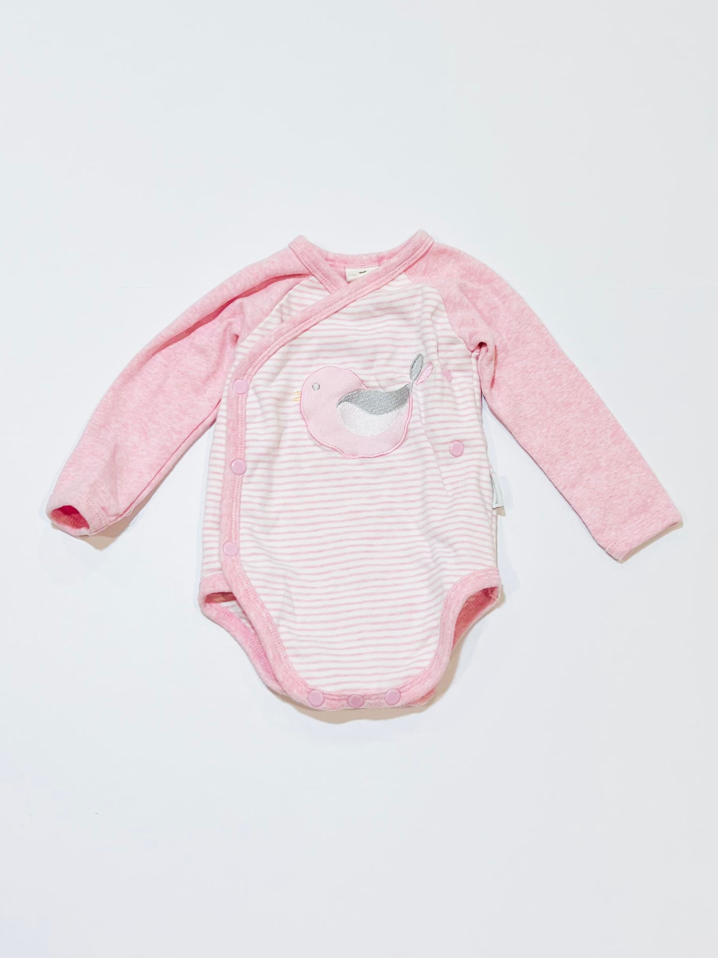 Pink bird bodysuit - Size 00