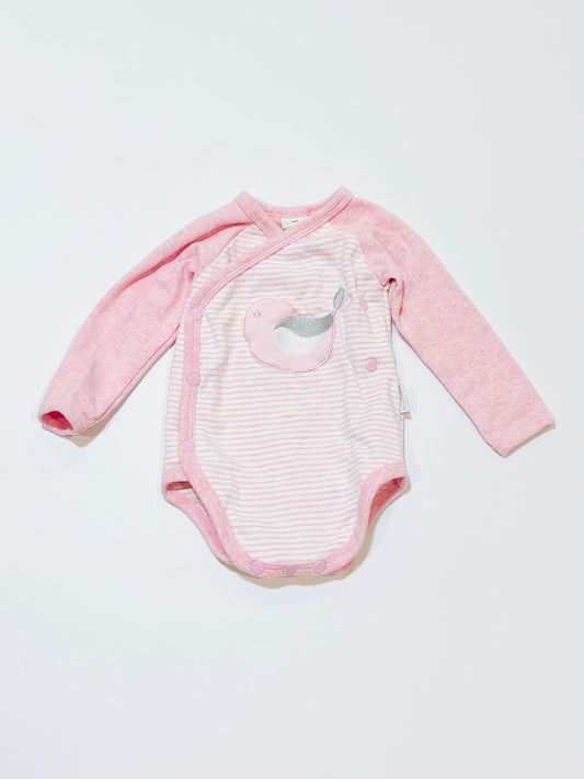 Pink bird bodysuit - Size 00