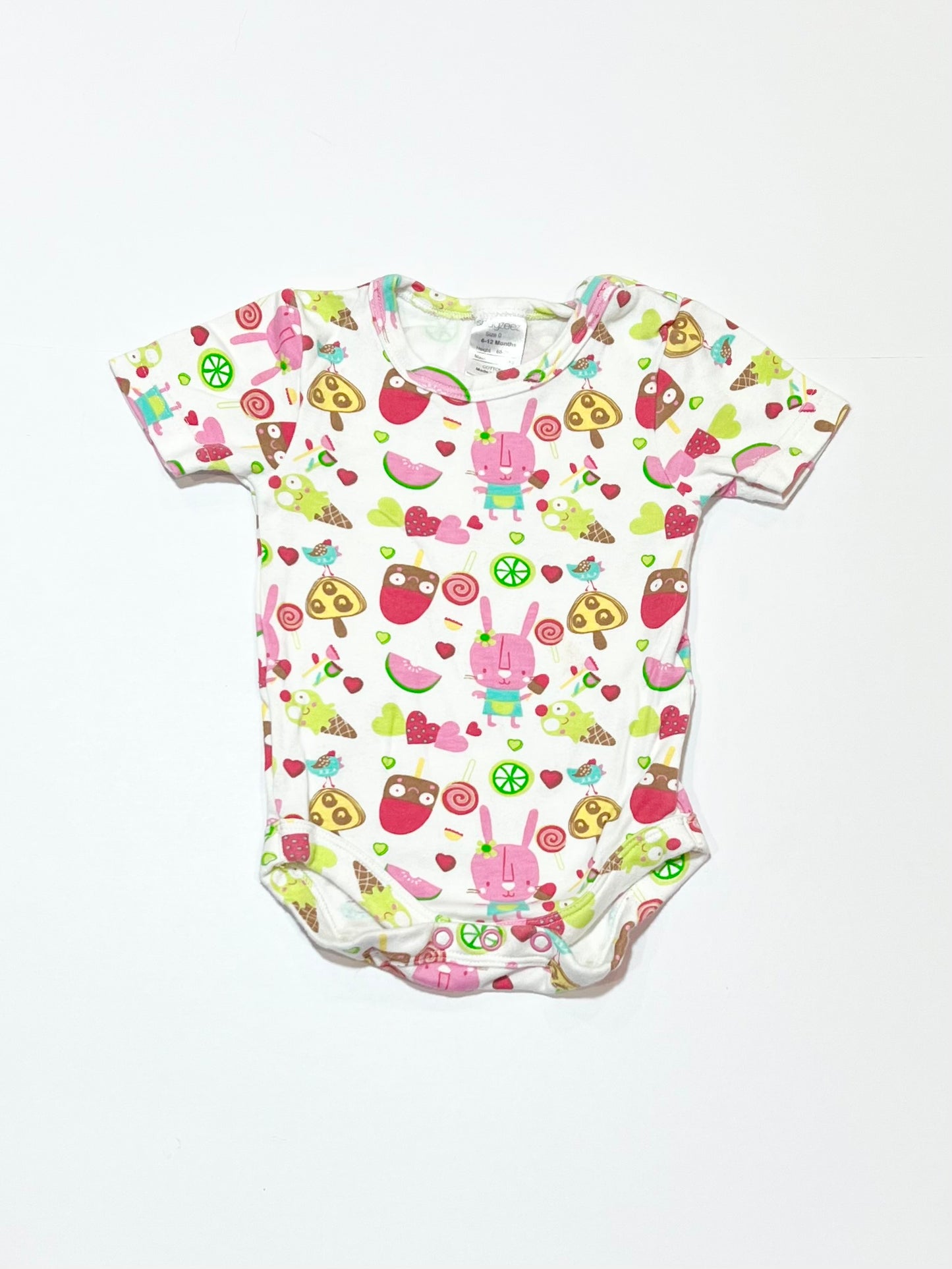 Bunnies and ice creams bodysuit - Size 0