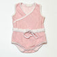 Pink terry romper - Size 0