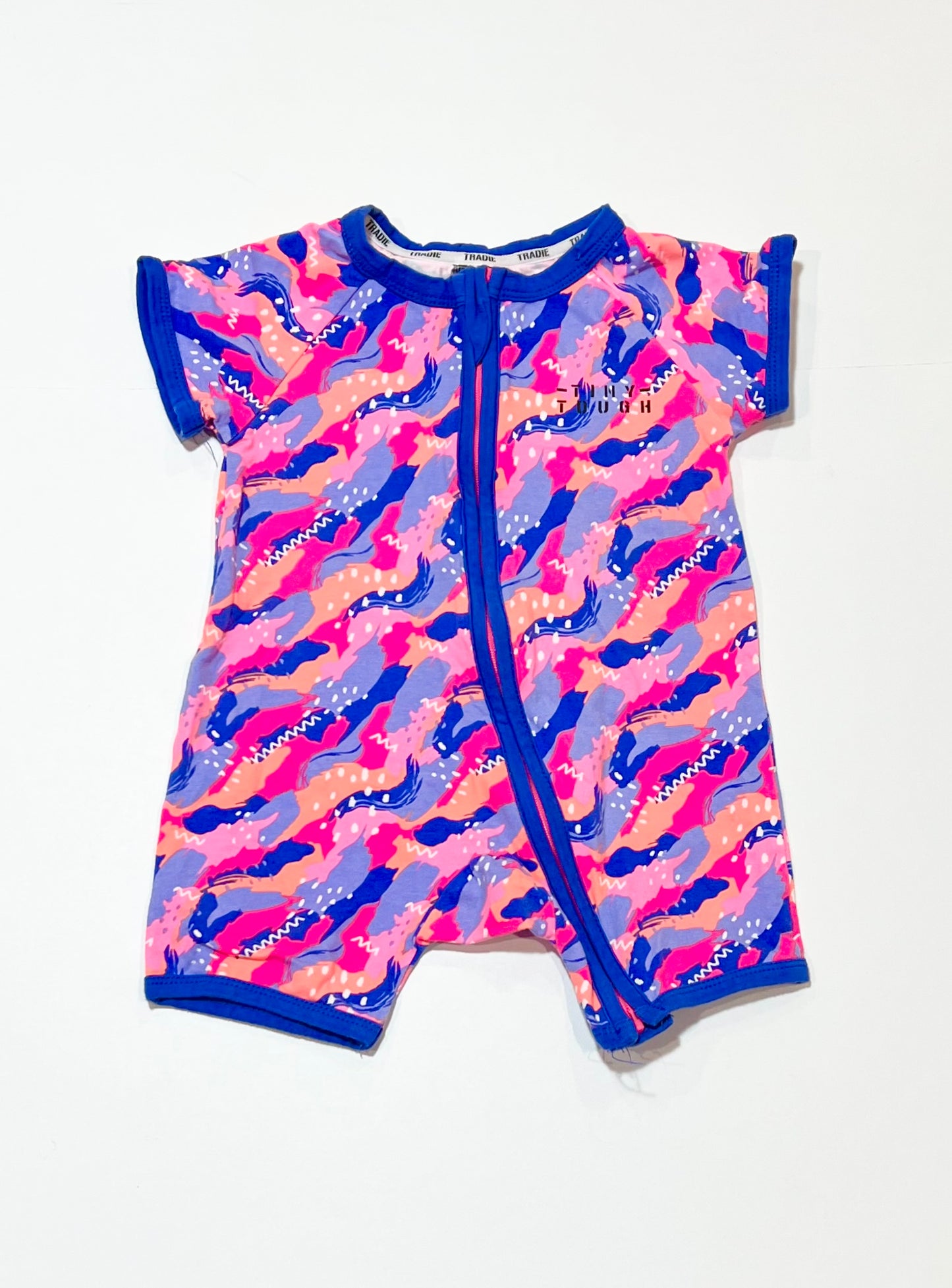 Fluro zip romper - Size 0