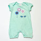Green flower romper - Size 0