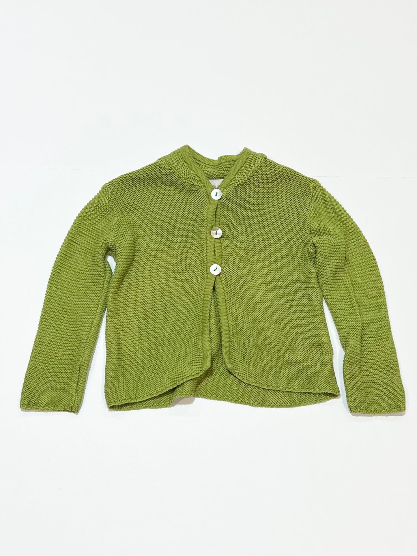 Green cardigan - Size 6 months