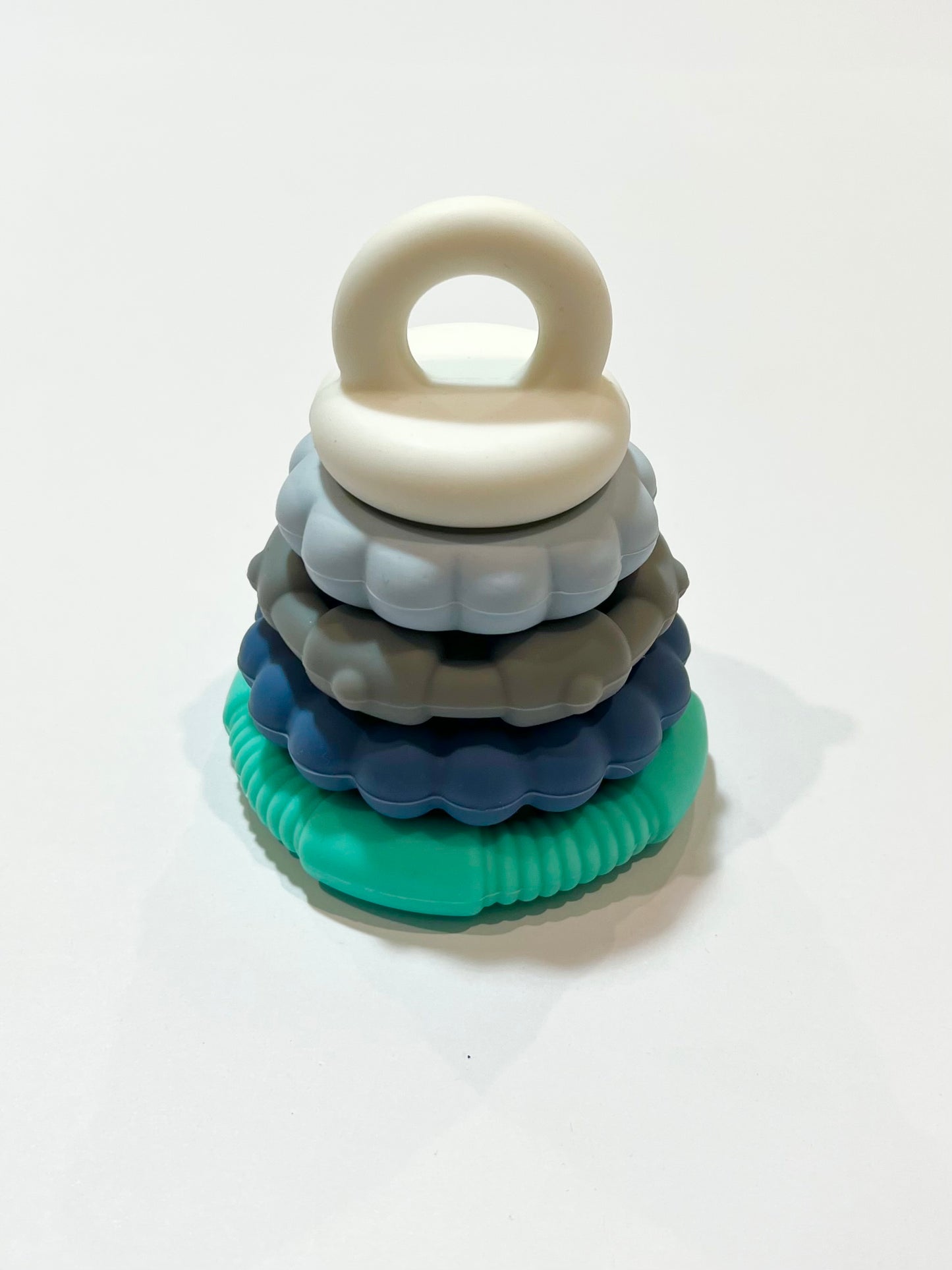Silicone stacking and teething toy