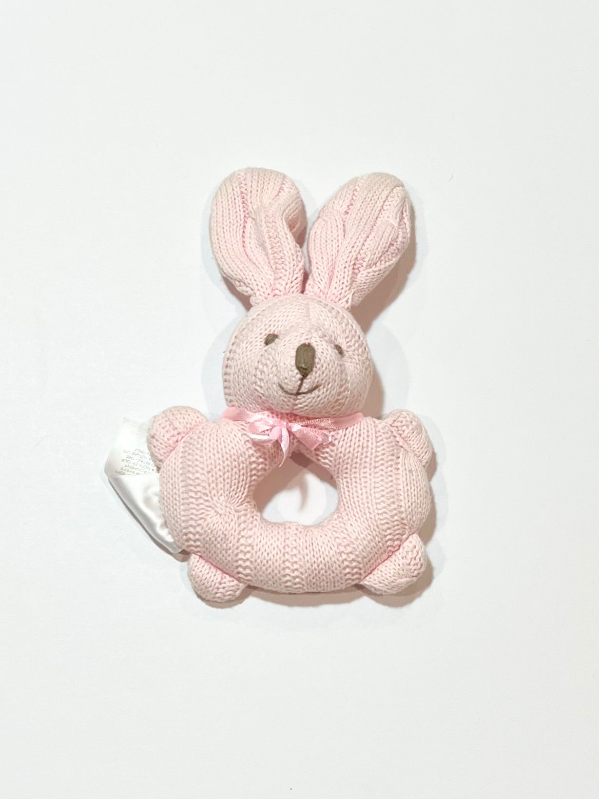 Bunny rattle toy