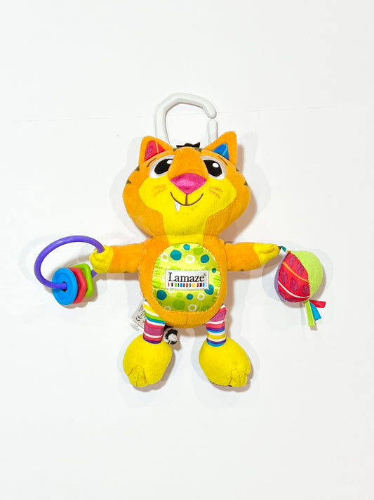 Colourful tiger pram toy
