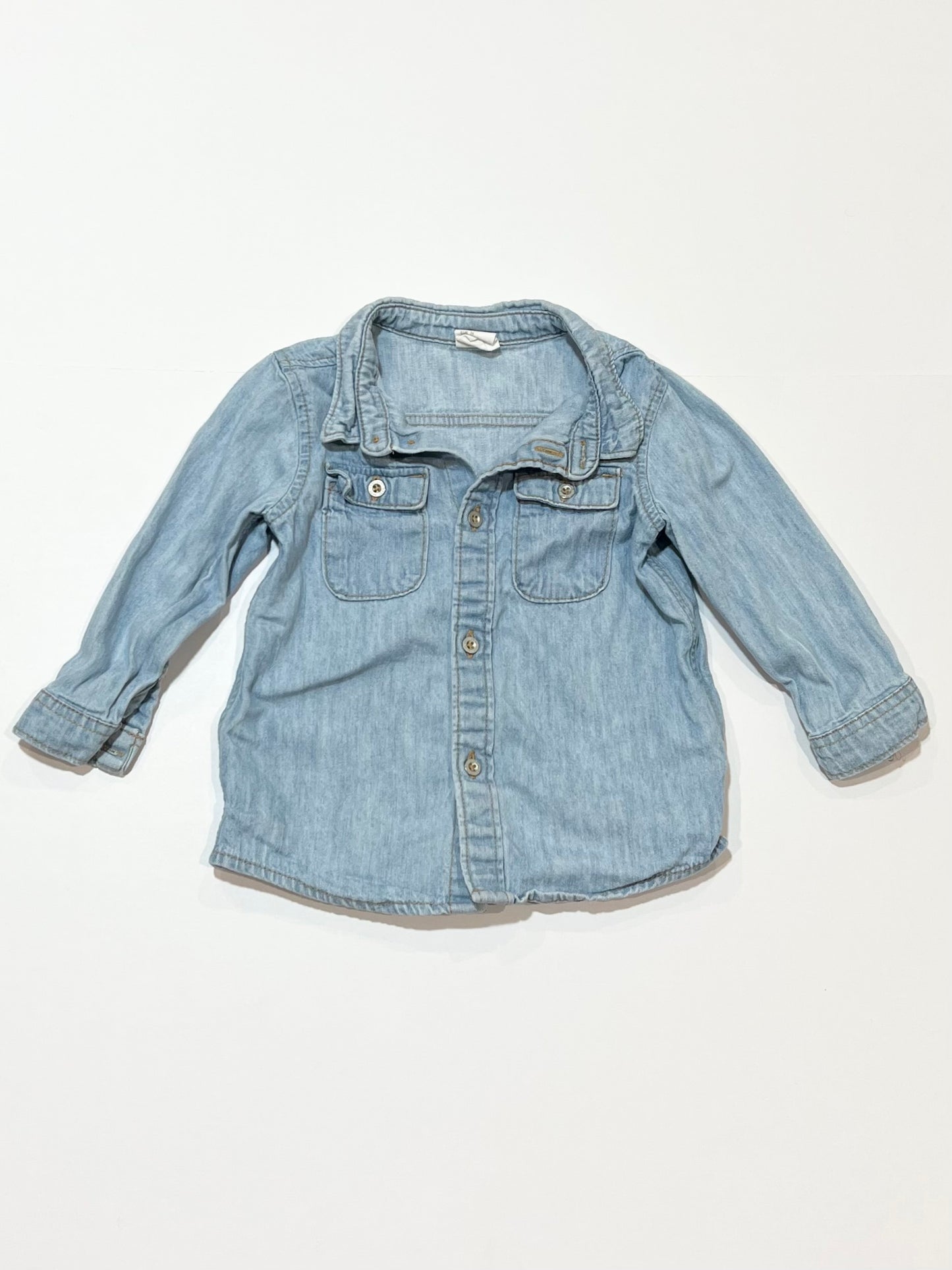 Denim shirt - Size 6-9 months