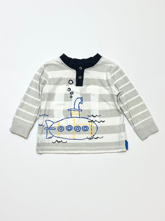 Striped submarine top - Size 0