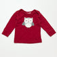 Red owl top - Size 6-9 months