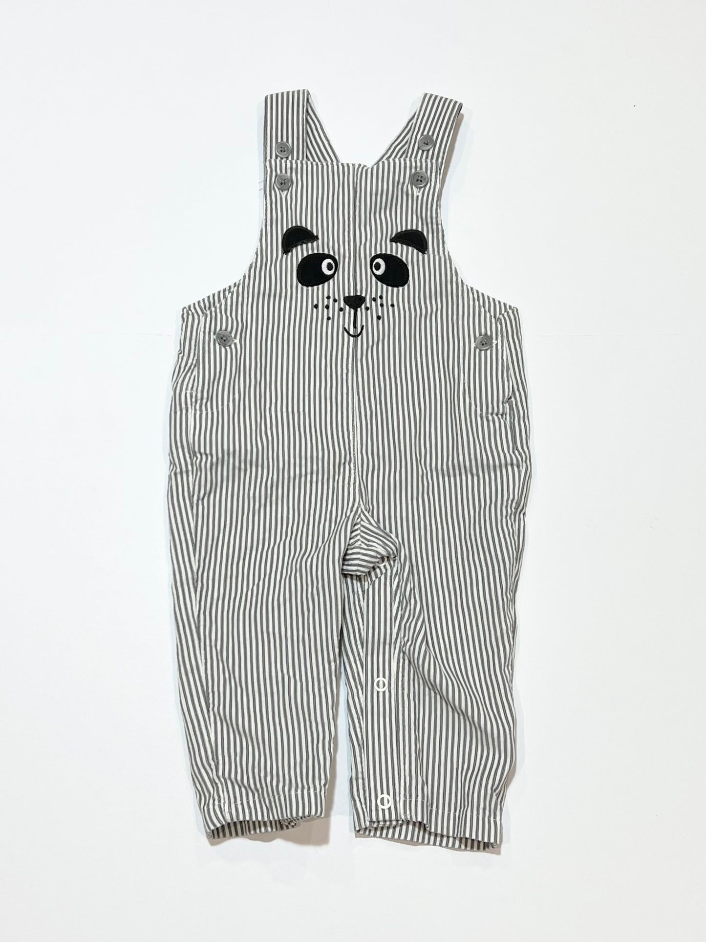 Striped overalls brand new - Size 6-9 months