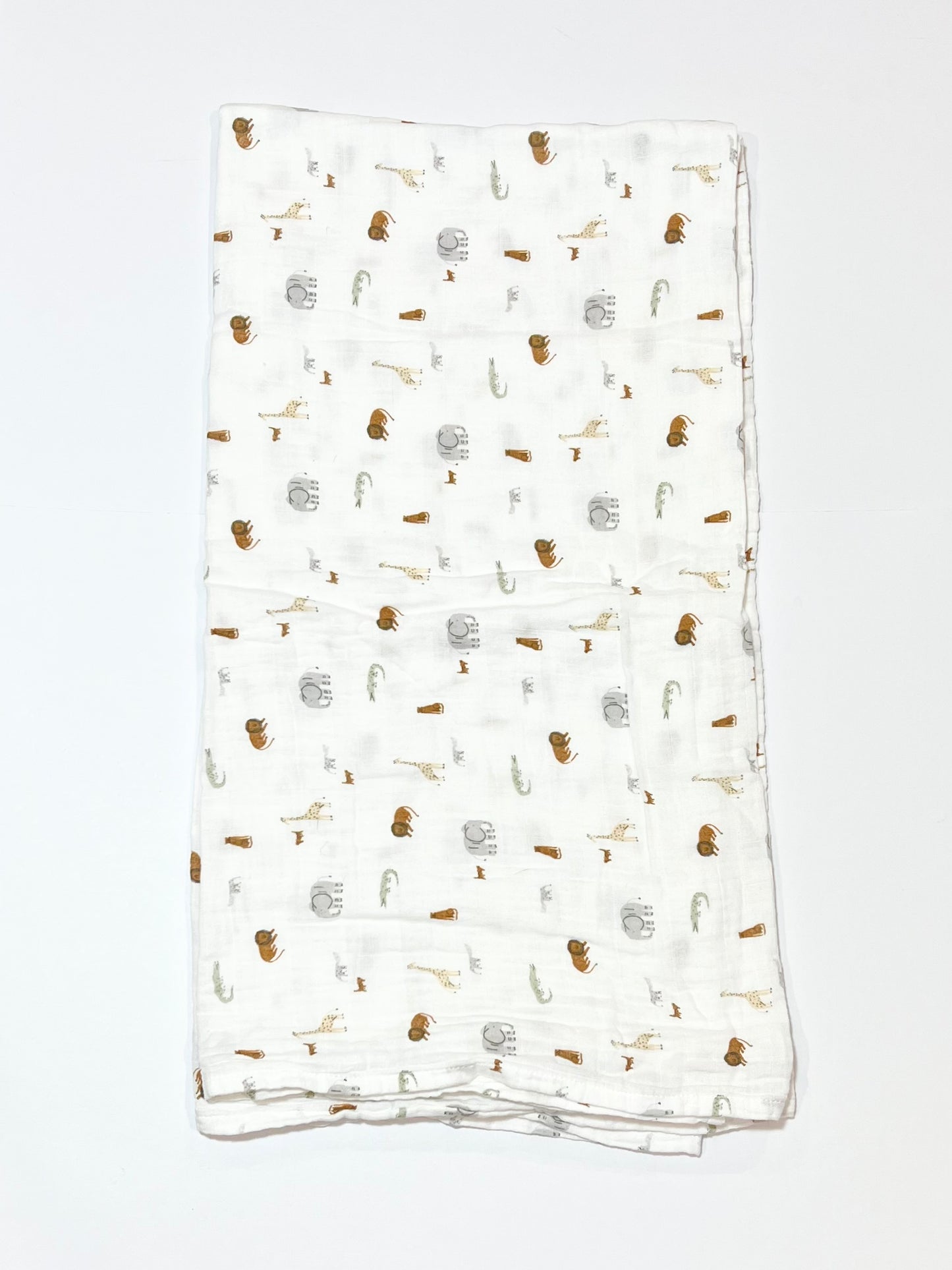 Jungle animals muslin wrap